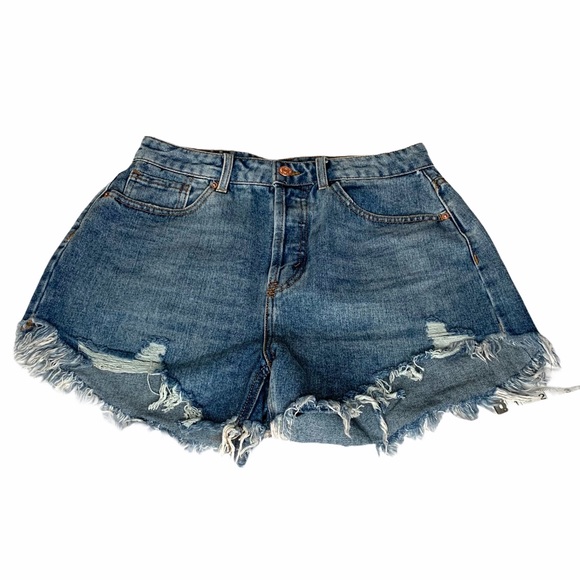Wild Fable High-Rise Frayed Jean Shorts Size 4